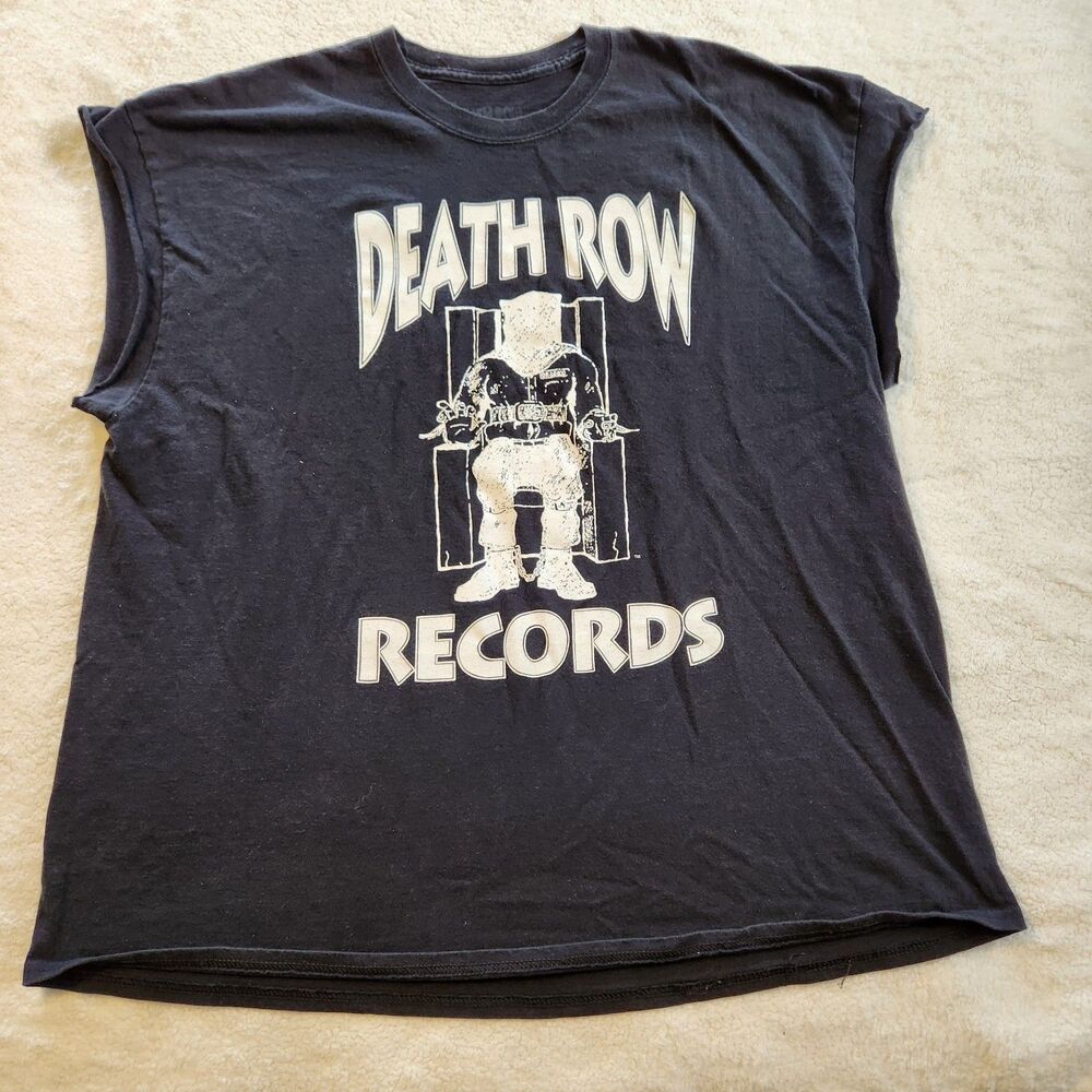 Death Row Records Black Size 2X Sleeveless Tee Dr. Dre Suge Knight Rap Hip Hop